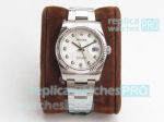 DJ Factory Replica Rolex Datejust Silver Micro Dial Oyster Band Watch